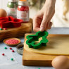 Ginger Christmas Decora set 2 tagliapasta e 4 stencil per omino natalizio decorato