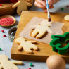 Ginger Christmas Decora set 2 tagliapasta e 4 stencil per omino natalizio decorato Ginger Christmas Decora set 2 tagliapasta e 4 stencil per omino natalizio decorato