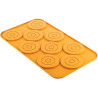 Cerchio 3.0 Silikomart Linea Naturae: stampo per 9 cerchi in silicone giallo Cerchio 3.0 Silikomart Linea Naturae: stampo per 9 cerchi in silicone giallo