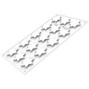 Corolle 4 Silikomart: stampo silicone decorativo 15 fiori a 6 petali