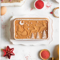 Stampo plum-cake Santa Claus in alluminio pressofuso 27x15xh5,8 cm da Decora