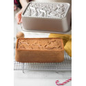 Stampo plum-cake Santa Claus in alluminio pressofuso 27x15xh5,8 cm da Decora