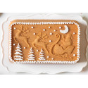 Stampo plum-cake Santa Claus in alluminio pressofuso 27x15xh5,8 cm da Decora