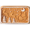 Plumcake Santa Claus Decora stampo alluminio pressofuso 27x15xh5,8 cm
