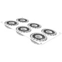 Kaleido 75 Silikomart in silicone per ciambelle monoporzioni di diametro 7,5 cm da Silikomart