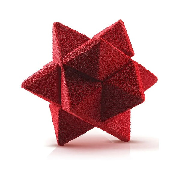 Star Game 35 Silikomart: stampo in silicone bianco per 12 mignon da combinare a stella