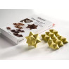 Star Game 35 Silikomart: stampo in silicone bianco per 12 mignon da combinare a stella Star Game 35 Silikomart: stampo in silicone bianco per 12 mignon da combinare a stella