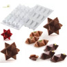 Star Game 35 Silikomart: stampo in silicone bianco per 12 mignon da combinare a stella Star Game 35 Silikomart: stampo in silicone bianco per 12 mignon da combinare a stella