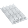 Star Game 35 Silikomart: stampo in silicone bianco per 12 mignon da combinare a stella Star Game 35 Silikomart: stampo in silicone bianco per 12 mignon da combinare a stella