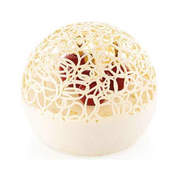 Cupola Scrigno Silikomart set Kit Choco Globe con tre stampi silicone truffle 40, 70 e 120 ml