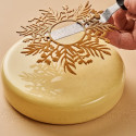 Ghirlanda Decor Silikomart; stampo silicone bianco o tappeto decorativo da 145 x h 2 mm