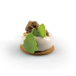 Stone 85 Silikomart: stampo in silicone per 8 monoporzioni a forma di pietra levigata di ø6,5xh3 cm