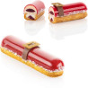 Kit Eclair Silikomart: stampo silicone eclair top con stampo airplus 11 per basi choux Kit Eclair Silikomart: stampo silicone eclair top con stampo airplus 11 per basi choux