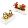 Inverno Silikomart stampo silicone giallo per 12 pigne e 12 fiocchi di neve, della linea Naturae Inverno Silikomart stampo silicone giallo per 12 pigne e 12 fiocchi di neve, della linea Naturae