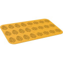 Inverno Silikomart stampo silicone giallo per 12 pigne e 12 fiocchi di neve, della linea Naturae