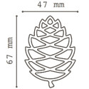 Inverno Silikomart stampo silicone giallo per 12 pigne, della linea Naturae