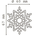 Inverno Silikomart stampo silicone giallo per 12 fiocchi di neve, della linea Naturae