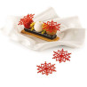 Inverno Silikomart stampo silicone giallo per 12 fiocchi di neve, della linea Naturae Inverno Silikomart stampo silicone giallo per 12 fiocchi di neve, della linea Naturae