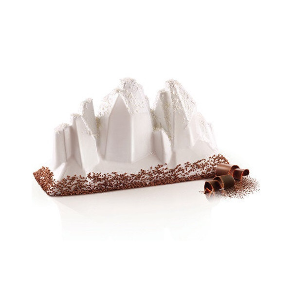 Tre cime 650 Silikomart stampo silicone bianco per torta cime dolomitiche da 21x8 h 11 cm