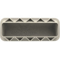 Snowfall bûche Silikomart: stampo silicone bianco tronchetto nevicata 25x8 cm h 58 mm