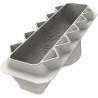 Snowfall bûche Silikomart stampo silicone bianco tronchetto nevicata 25x8 cm h 58 mm Snowfall bûche Silikomart stampo silicone bianco tronchetto nevicata 25x8 cm h 58 mm