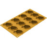 Carciofo 28 Silikomart: stampo silicone giallo, linea Naturae, per 12 carciofi Carciofo 28 Silikomart: stampo silicone giallo, linea Naturae, per 12 carciofi