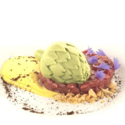 Stampo in Silicone Carciofo 28 – 12 Cavità – Silikomart Professional – Colore Giallo