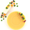 Piatto 80 Silikomart stampo silicone giallo 6 preparazioni piattino o piatto piano, linea Naturae