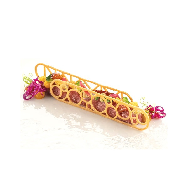 Lampo Silikomart stampo silicone giallo 18 decori di due diverse forme, linea Naturae