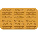 Lampo Silikomart stampo silicone giallo 18 decori di due diverse forme, linea Naturae