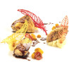Piuma Silikomart stampo silicone giallo 20 decori piume di due dimensioni, linea Naturae Piuma Silikomart stampo silicone giallo 20 decori piume di due dimensioni, linea Naturae