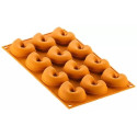 Polpo 20 Silikomart stampo silicone giallo 12 preparazioni tentacoli di polpo, linea Naturae