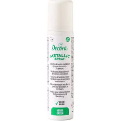 Spray Metallizzato Verde 75 ml DECORA | Colorante Alimentare per Pasta di Zucchero, Cioccolato e Decorazioni