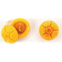 Stampo Michetta 92 pe 4 panini rosette soffiate in Silicone Giallo da Silikomart, linea Naturae