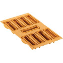 Femore 32 Silikomart: stampo silicone giallo 9 preparazioni ossa, linea Naturae