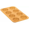 Stampo Erbetta Silikomart, linea Naturae: 8 forme di prati fioriti in silicone giallo Stampo Erbetta Silikomart, linea Naturae: 8 forme di prati fioriti in silicone giallo