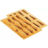 Carota 20 Silikomart stampo silicone giallo 12 preparazioni carota, linea Naturae Carota 20 Silikomart stampo silicone giallo 12 preparazioni carota, linea Naturae