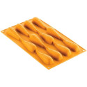 Carota 20 Silikomart stampo silicone giallo 12 preparazioni carota, linea Naturae
