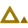 Triangolo 2.0 Silikomart stampo silicone giallo 12 preparazioni triangolo, linea Naturae Triangolo 2.0 Silikomart stampo silicone giallo 12 preparazioni triangolo, linea Naturae