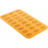Foresta Silikomart stampo silicone giallo 24 decori foglie di due diverse forme, linea Naturae