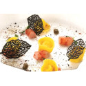 Foresta Silikomart stampo silicone giallo 24 decori foglie di due diverse forme, linea Naturae