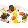 Foresta Silikomart stampo silicone giallo 24 decori foglie di due diverse forme, linea Naturae Foresta Silikomart stampo silicone giallo 24 decori foglie di due diverse forme, linea Naturae