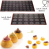 Air mat choux 583x384 mm Silikomart tappeto silicone microforato doppia faccia per bignè Air mat choux 583x384 mm Silikomart tappeto silicone microforato doppia faccia per bignè