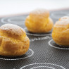 Air mat choux 583x384 mm Silikomart tappeto silicone microforato doppia faccia per bignè Air mat choux 583x384 mm Silikomart tappeto silicone microforato doppia faccia per bignè