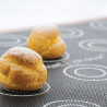 Air mat choux 583x384 mm Silikomart tappeto silicone microforato doppia faccia per bignè Air mat choux 583x384 mm Silikomart tappeto silicone microforato doppia faccia per bignè