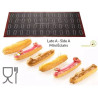Air mat Éclair 583x384 mm Silikomart tappeto silicone microforato doppia faccia per éclairs Air mat Éclair 583x384 mm Silikomart tappeto silicone microforato doppia faccia per éclairs