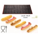 Air mat Éclair 583x384 mm Silikomart tappeto silicone microforato doppia faccia per éclairs