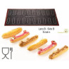 Air mat Éclair 583x384 mm Silikomart tappeto silicone microforato doppia faccia per éclairs Air mat Éclair 583x384 mm Silikomart tappeto silicone microforato doppia faccia per éclairs