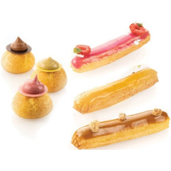 Air Mat Éclair & Choux Silikomart – Tappeto in Silicone Microforato 300×400 mm Doppia Faccia per cottura perfetta