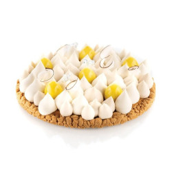 Tarte ring round ø19xh2 cm Silikomart anello tondo microforato per crostate in termoplastica